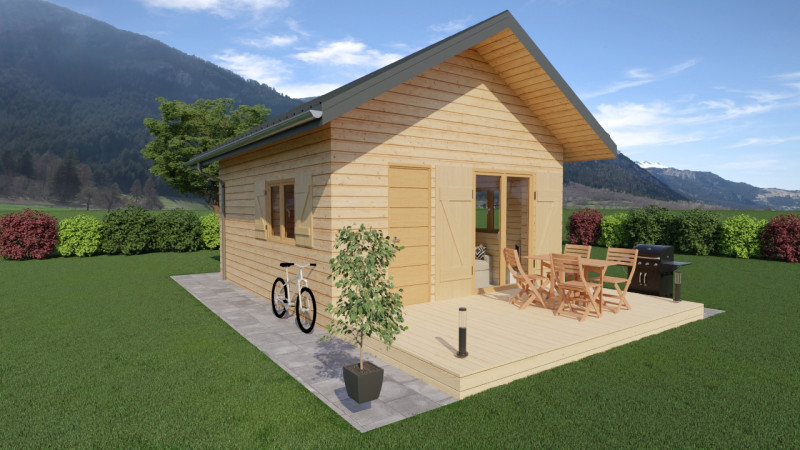 Chalet habitable de 30m² avec mezzanine